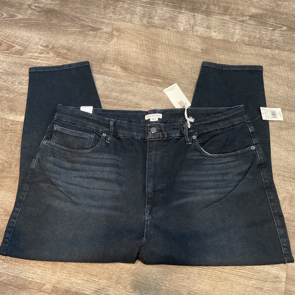 GOOD AMERICAN women’s Good Petite Skinny caulk Denim Always Fit plus size